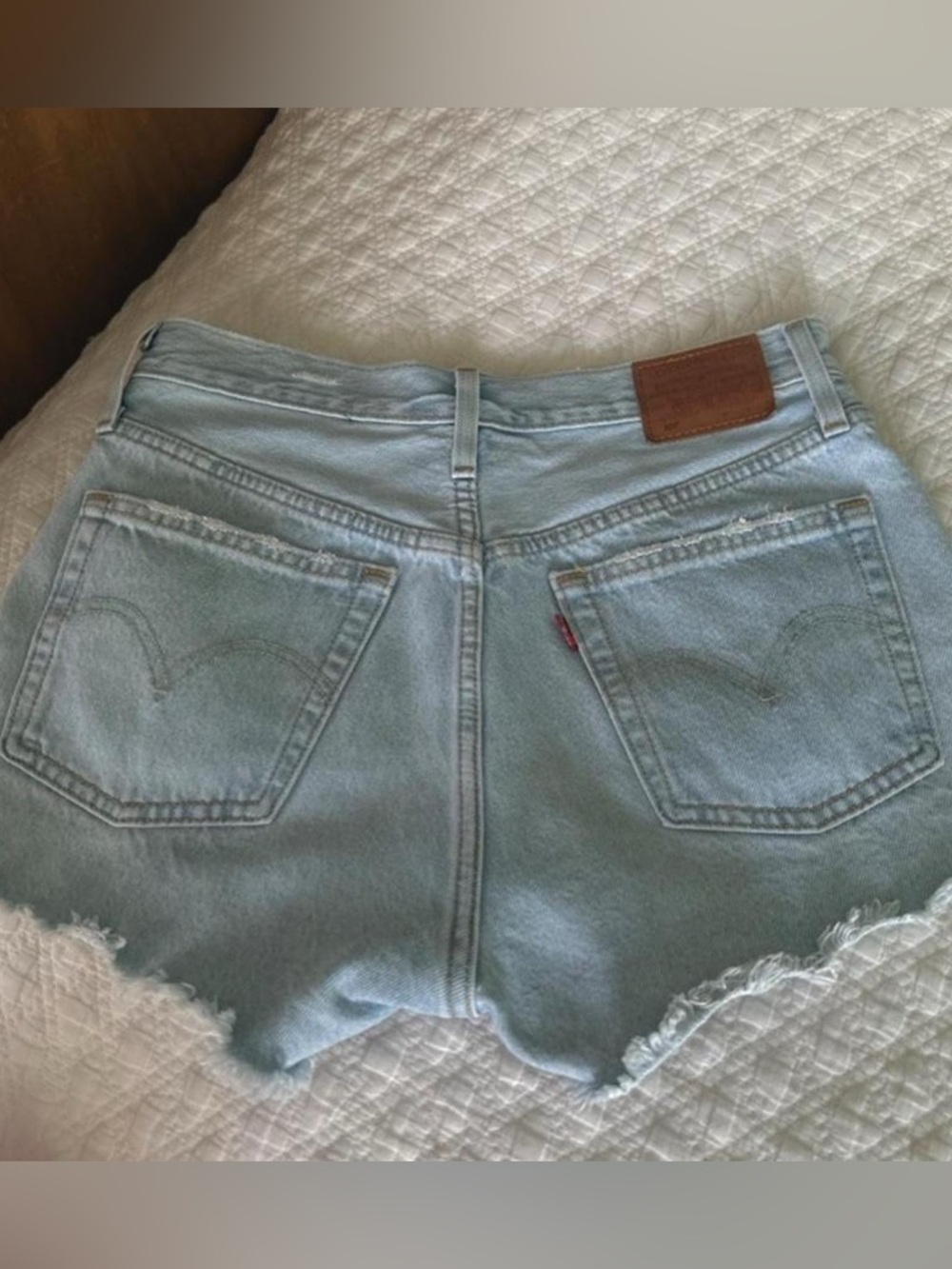 Levi's Light Wash Denim Cutoff Shorts 26